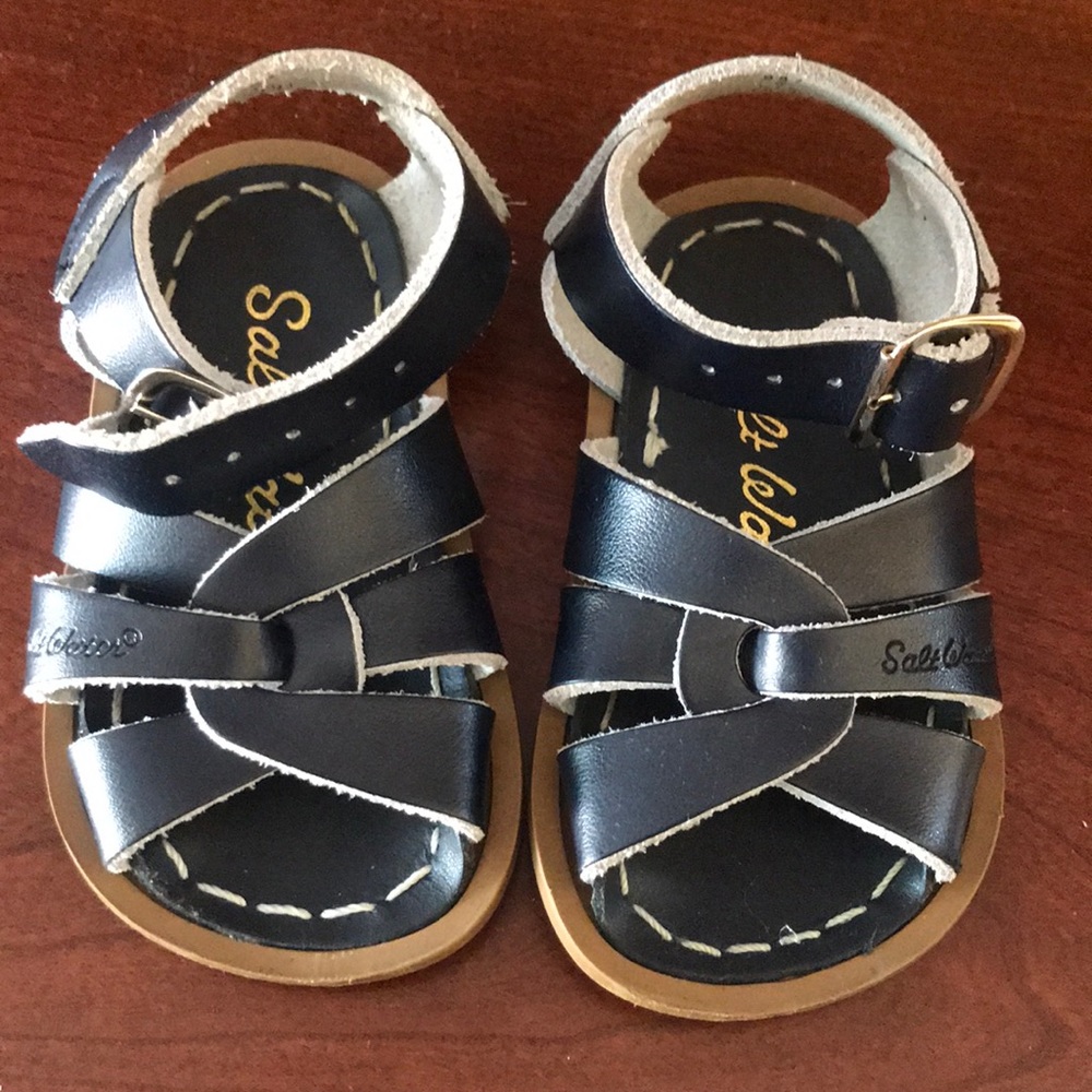 Salt Water Navy blue sandals
